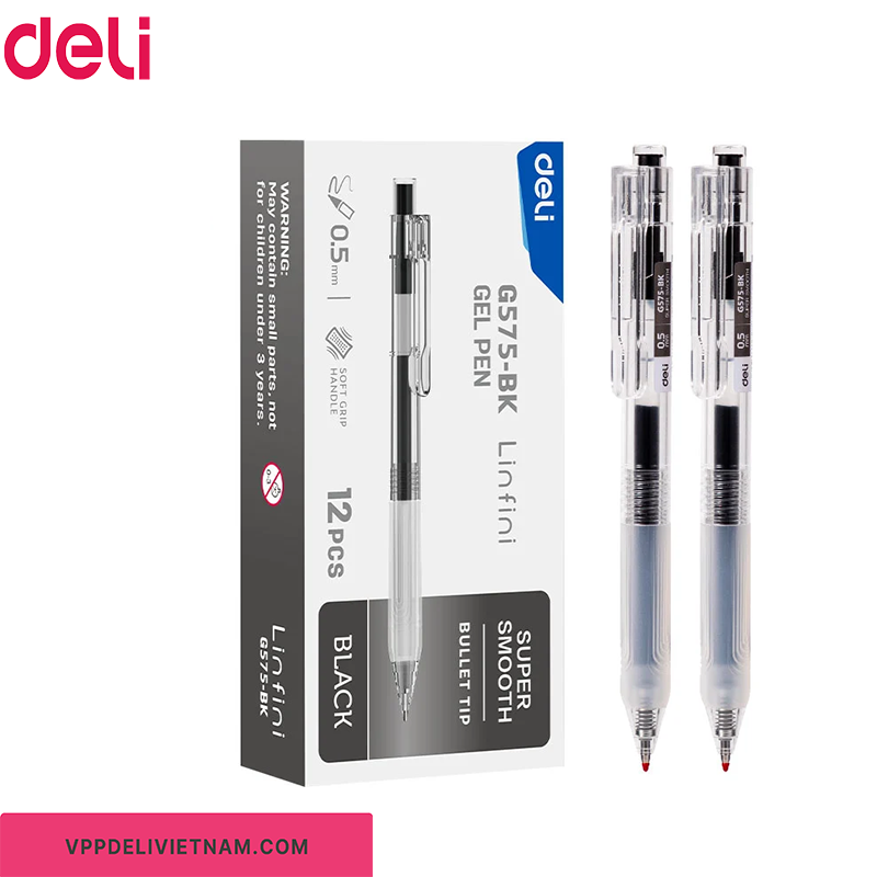 Bút Gel Deli A575 – Viết Siêu Trơn - Ảnh 3