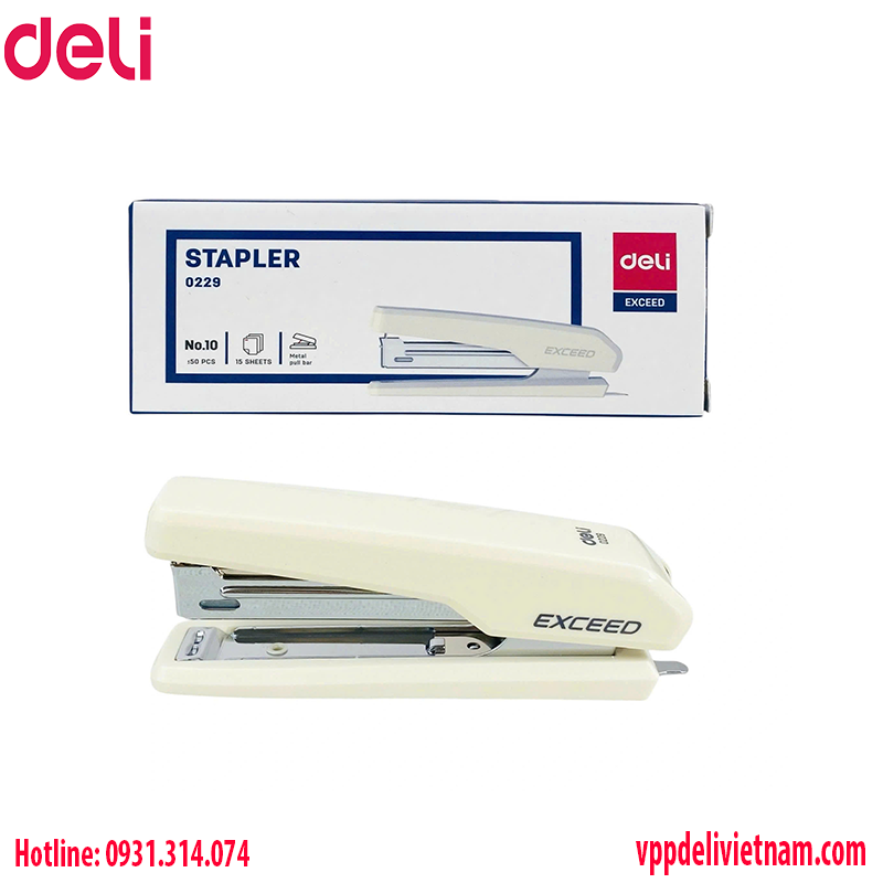 Máy bấm kim cầm tay số 10 Deli E229 - Ảnh 2
