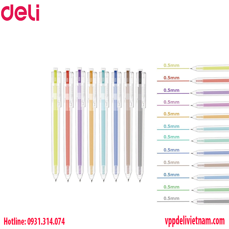 Bút Gel Deli EG118 – 0.5mm Nhiều Màu - Ảnh 2