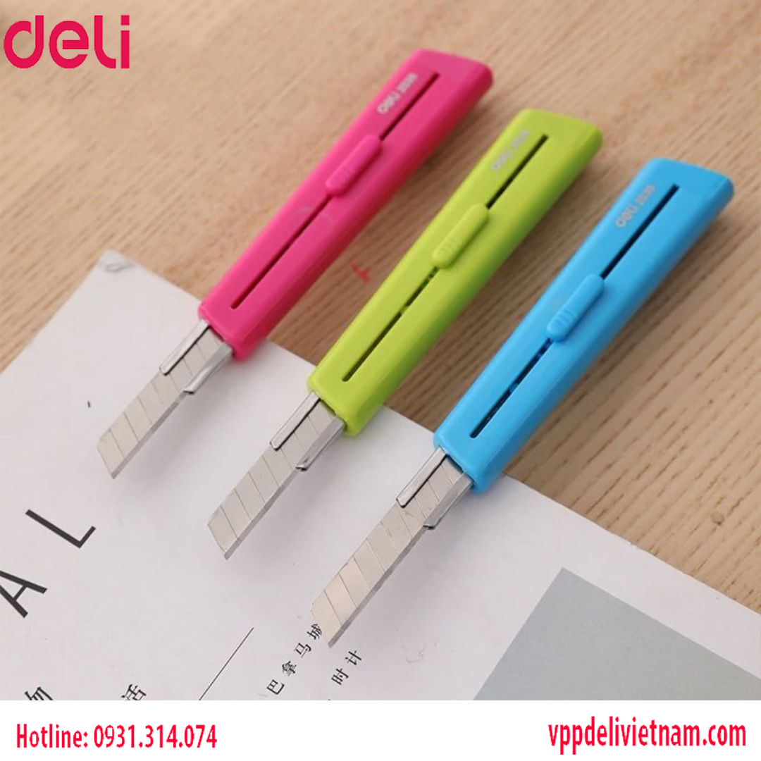 Dao rọc giấy nhỏ Deli E2038 – Lưỡi dao 9mm - Ảnh 7