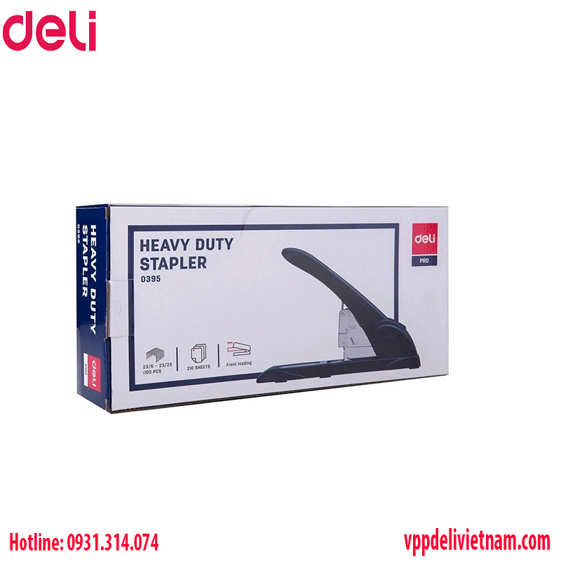 Máy bấm kim trợ lực Deli E0395 - Bấm 240 tờ - Ảnh 4