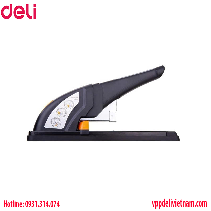 Máy Dập Ghim Trợ Lực Cỡ Lớn Deli E0387 – Bấm 80 tờ - Ảnh 2