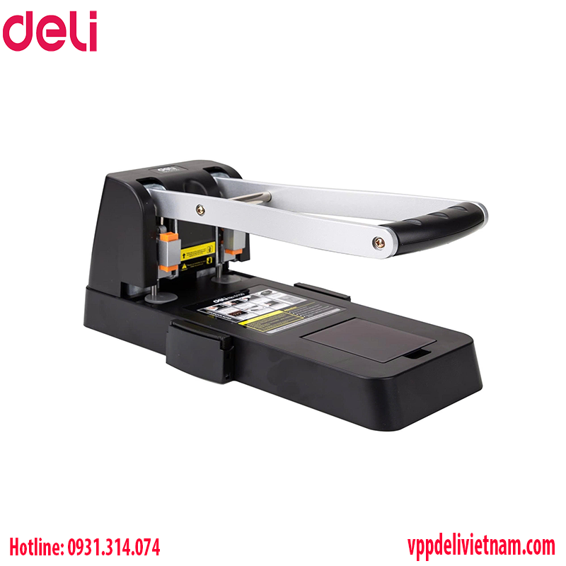 Máy đục lỗ đại 150 tờ Deli E0150 Màu đen - Ảnh 3