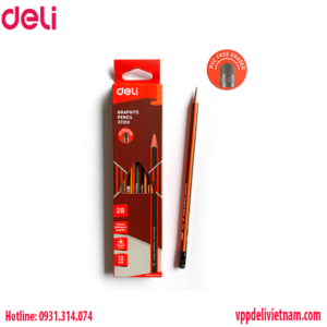 Bút Chì 2B Deli E37013 - Có Gôm