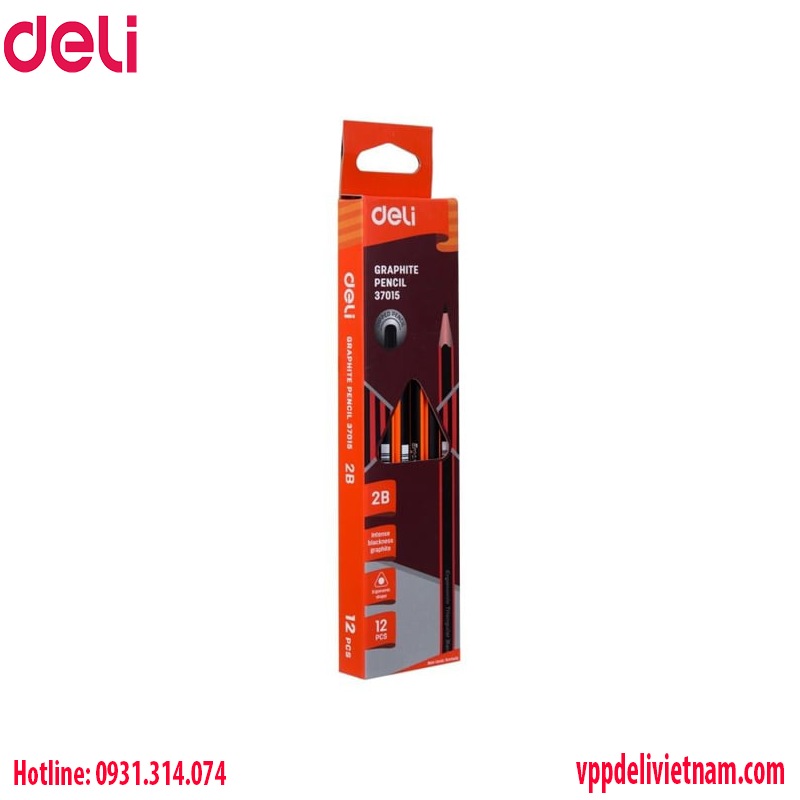 Bút Chì Deli E37015_2B - Không gôm - Ảnh 3