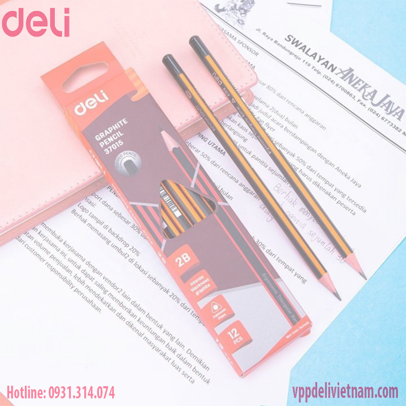 Bút Chì Deli E37015_2B - Không gôm - Ảnh 2