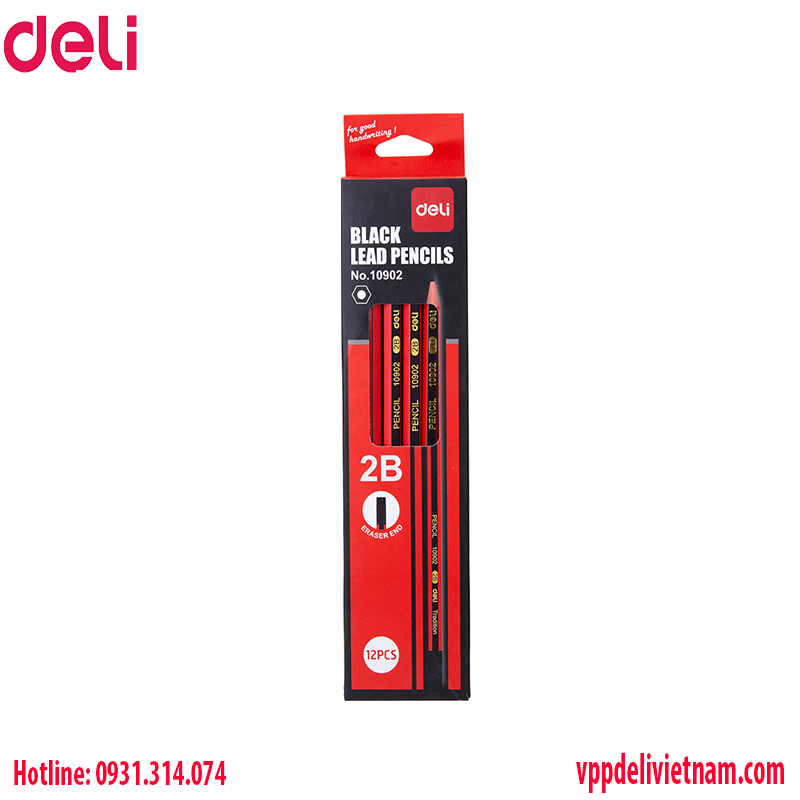 Bút chì lục giác Deli E10902_2B - Ảnh 2