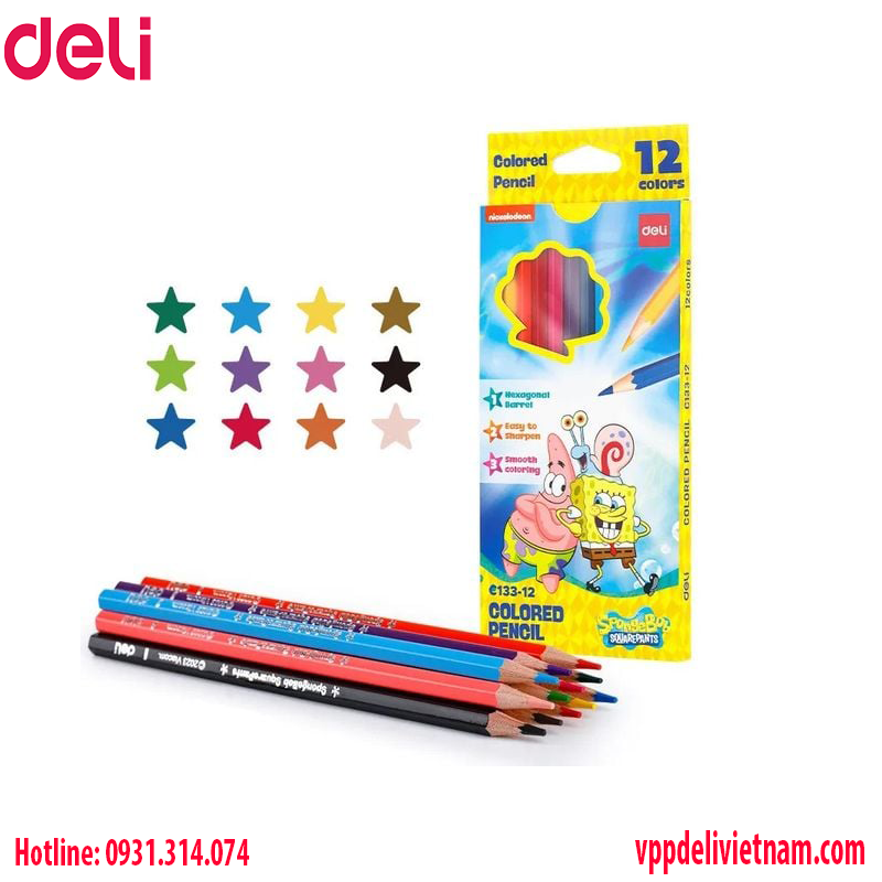Bút chì màu hình bọt biển EC133 - Nhiều màu - Ảnh 2
