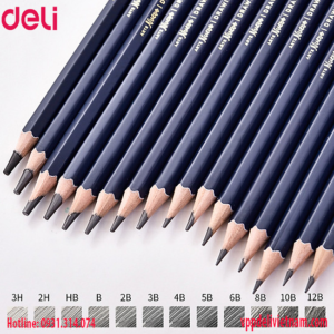 Bút Chì Deli S999 Màu Xanh 2B - HB