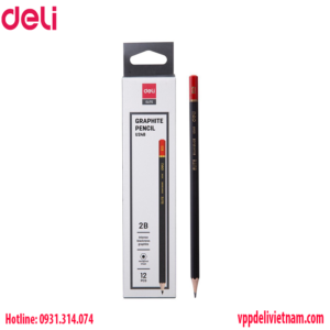 Bút chì thân đen cao cấp Deli CU24820_2B