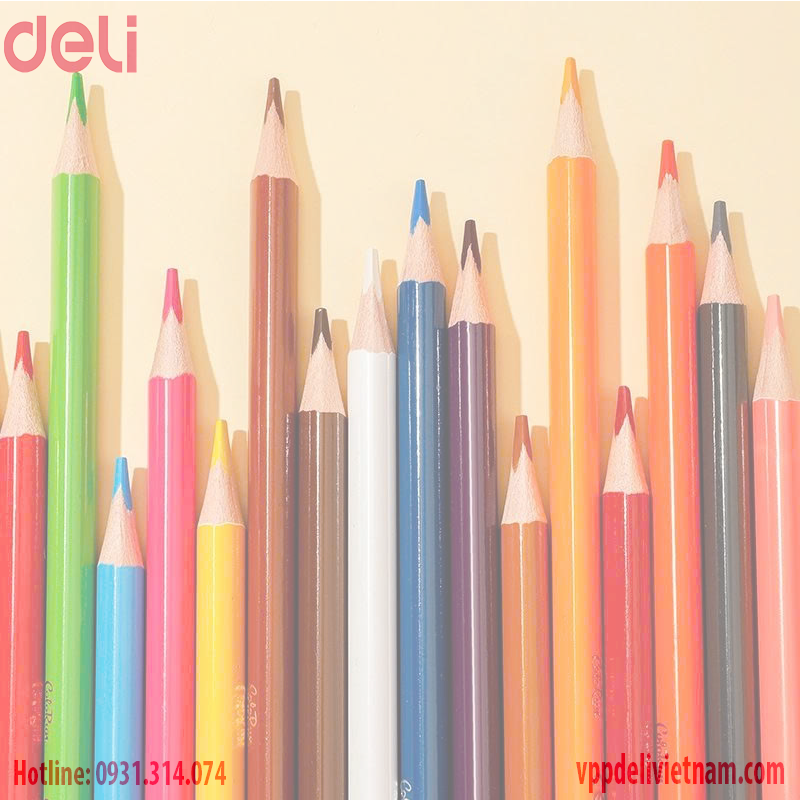 Bút chì màu Deli EC132 – kèm gọt chì - Ảnh 3