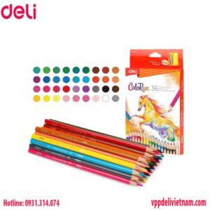 Bút chì màu Deli EC132 – kèm gọt chì