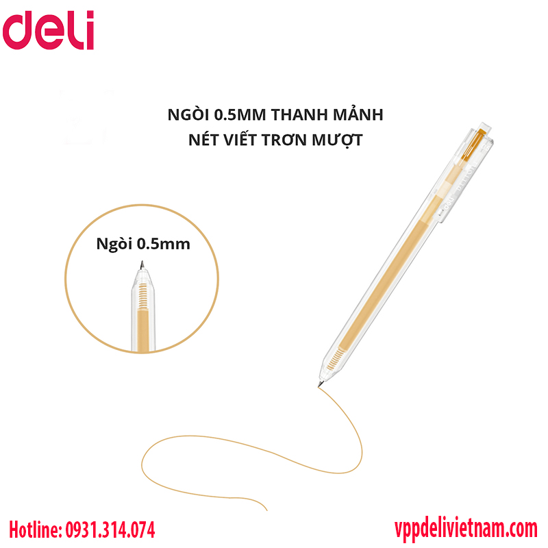 Bút Gel Deli EG118 – 0.5mm Nhiều Màu - Ảnh 4