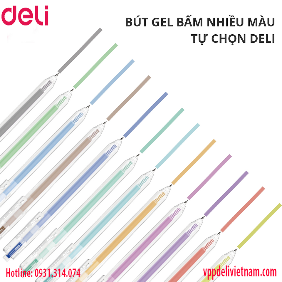 Bút Gel Deli EG118 – 0.5mm Nhiều Màu - Ảnh 3