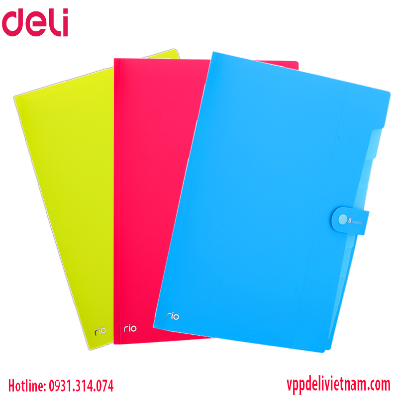 Cặp đựng tài liệu Deli EB40102 8 ngăn