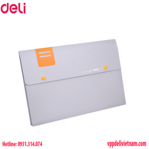 Cặp tài liệu 2 ngăn Deli E5576 - 2 nút bấm