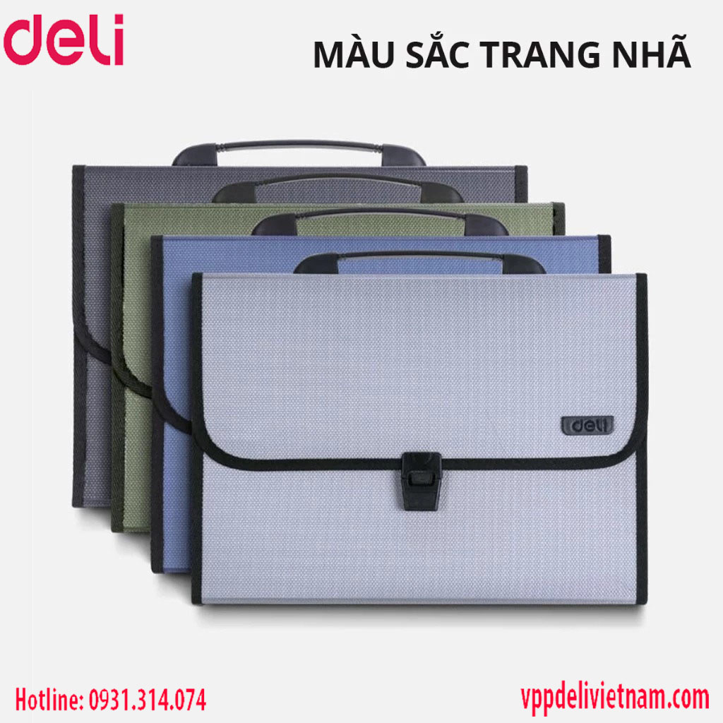 Cặp tài liệu 13 ngăn Deli E5556 - Ảnh 3