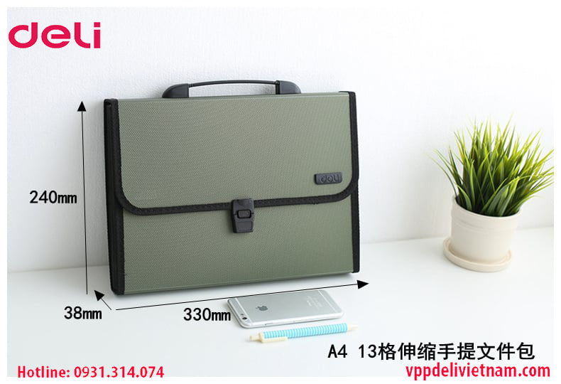 Cặp tài liệu 13 ngăn Deli E5556 - Ảnh 2