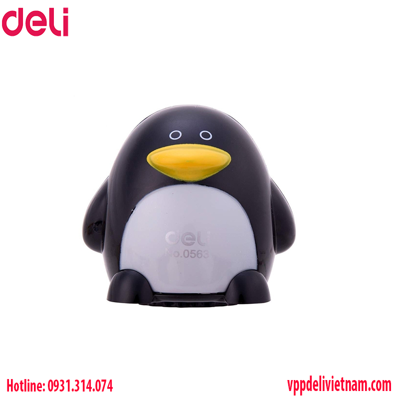 Gọt chì Deli E0563 hình chim cánh cụt - 2 Lỗ gọt - Ảnh 2
