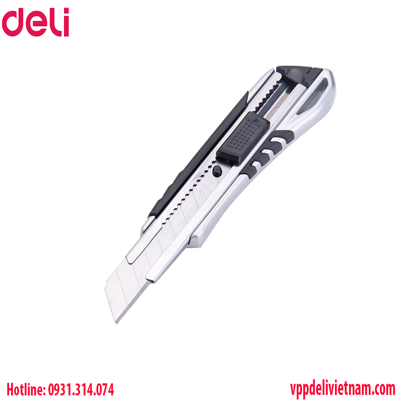 Dao rọc giấy lớn Deli E2057 lưỡi dao 18mm – Thân thép - Ảnh 3