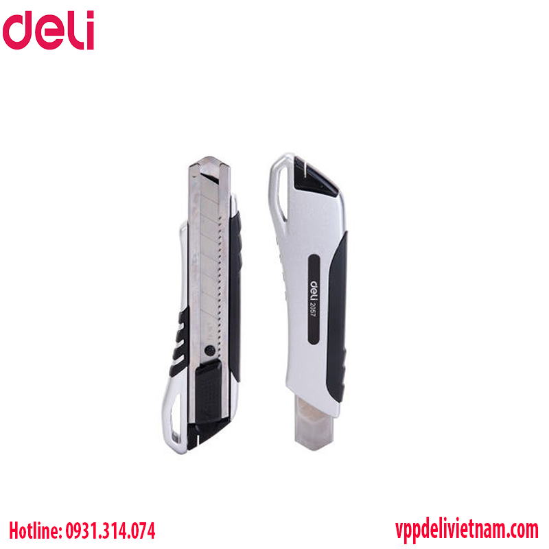 Dao rọc giấy lớn Deli E2057 lưỡi dao 18mm – Thân thép - Ảnh 2