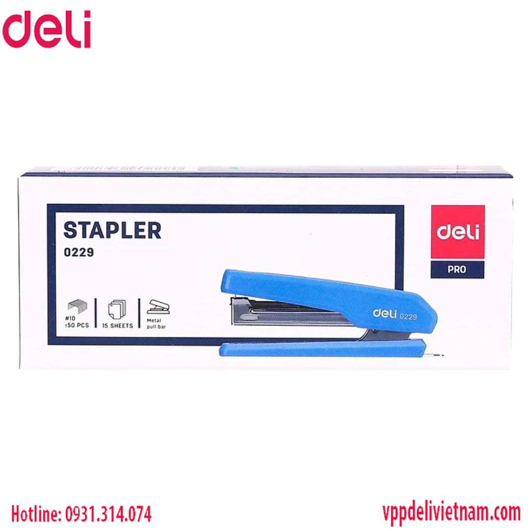 Máy bấm kim cầm tay số 10 Deli E229 - Ảnh 3