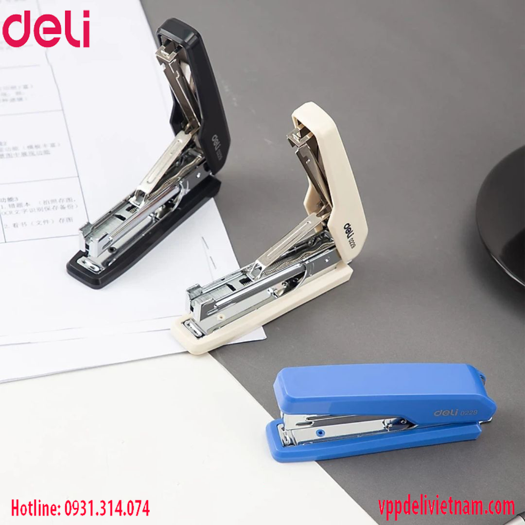 Máy bấm kim cầm tay số 10 Deli E229 - Ảnh 4