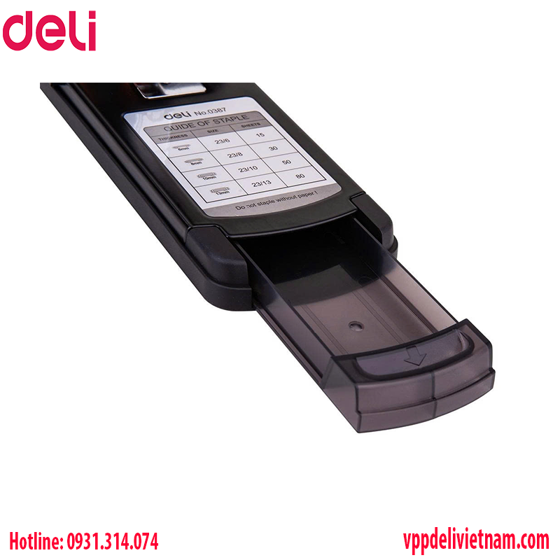 Máy Dập Ghim Trợ Lực Cỡ Lớn Deli E0387 – Bấm 80 tờ - Ảnh 4
