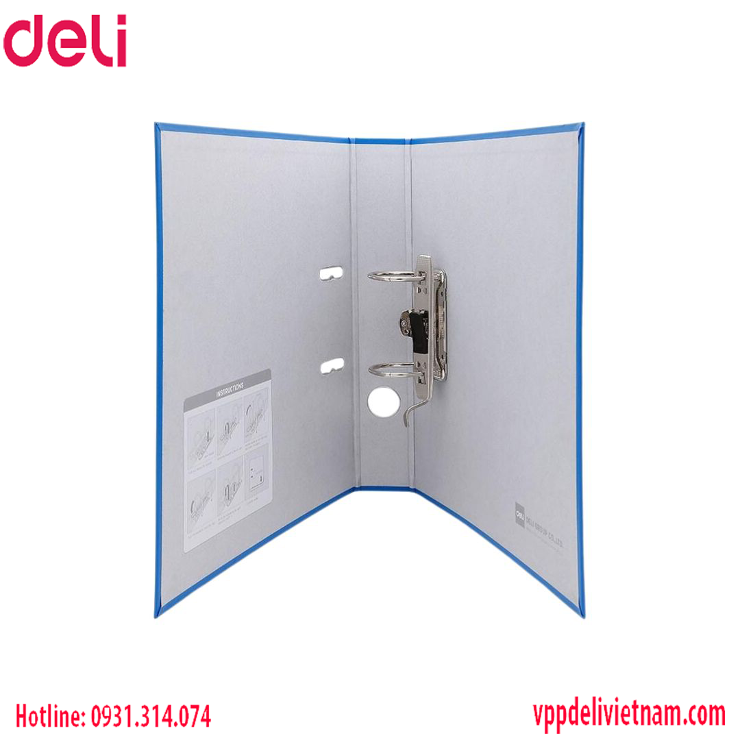 Bìa còng 5cm Deli CF847 A4/F4 – Màu xanh dương - Ảnh 6