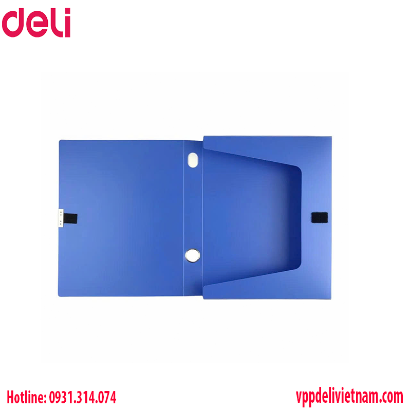 Bìa hộp 7cm Deli W31116 – Màu xanh - Ảnh 3