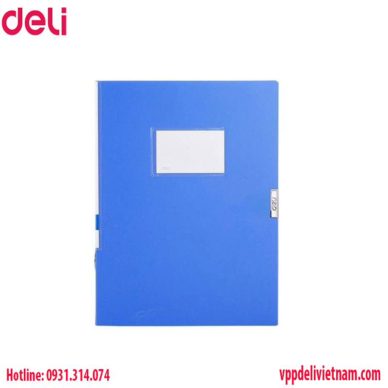 Bìa hộp 7cm Deli W31116 – Màu xanh - Ảnh 4
