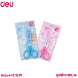 Kéo học sinh Deli 6022 - Màu lẫn 121mm