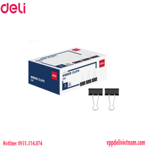 Kẹp bướm đen Deli EZ62 – 41mm
