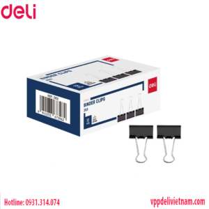 Kẹp bướm đen Deli EZ63 – 32mm