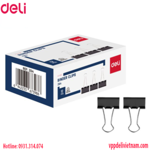 Kẹp bướm đen Deli EZ64 – 25mm