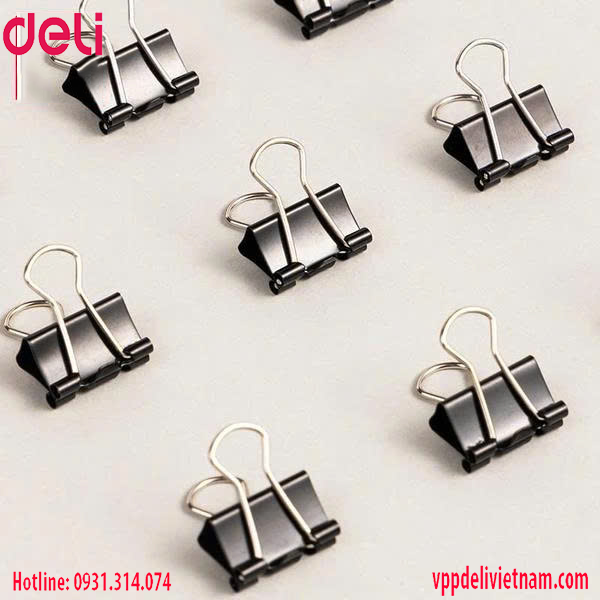 Kẹp bướm đen Deli EZ62 – 41mm - Ảnh 2