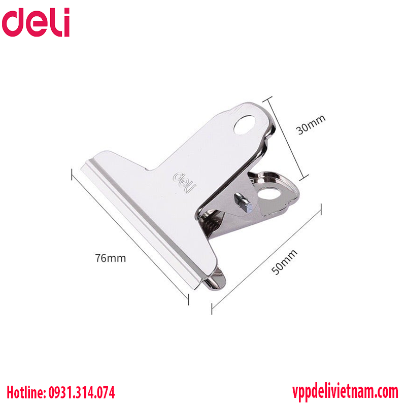 Kẹp inox Deli 9533 – 76mm