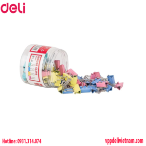 Kẹp bướm màu Deli E8556A 15mm