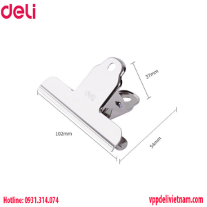 Kẹp inox Deli 9532 – 102mm 3 cái/túi