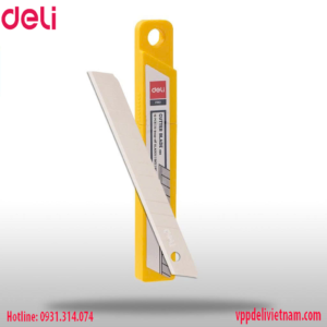 Lưỡi dao rọc giấy Deli E2012 – 9mm – Màu bạc