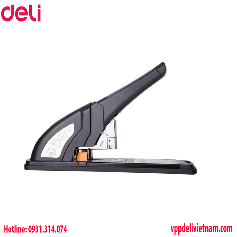 Máy bấm kim 120 tờ Deli E0386 - Màu đen - Ảnh 5
