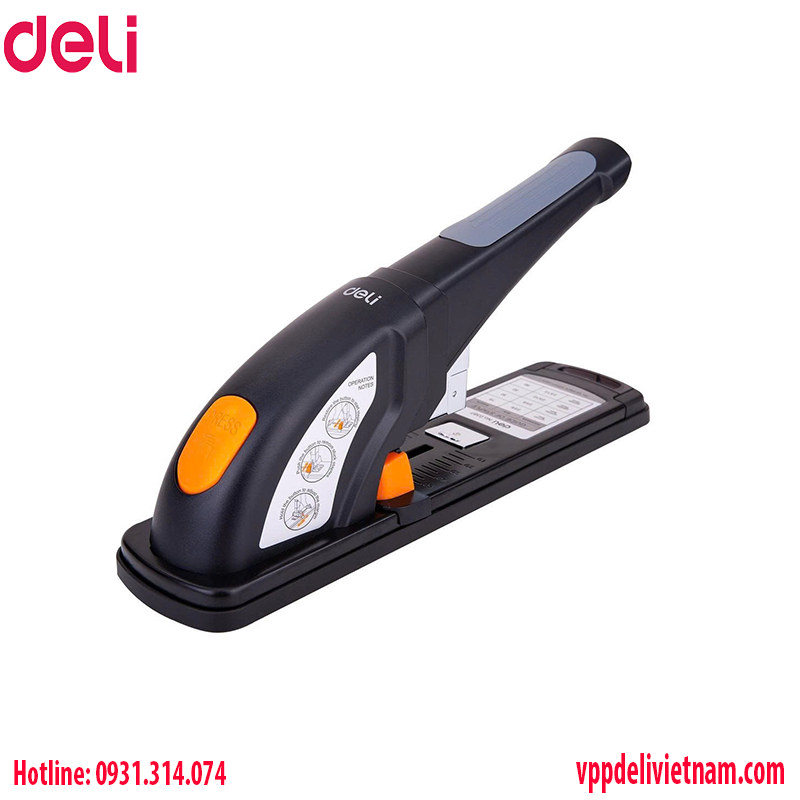 Máy Dập Ghim Trợ Lực Cỡ Lớn Deli E0387 – Bấm 80 tờ - Ảnh 5