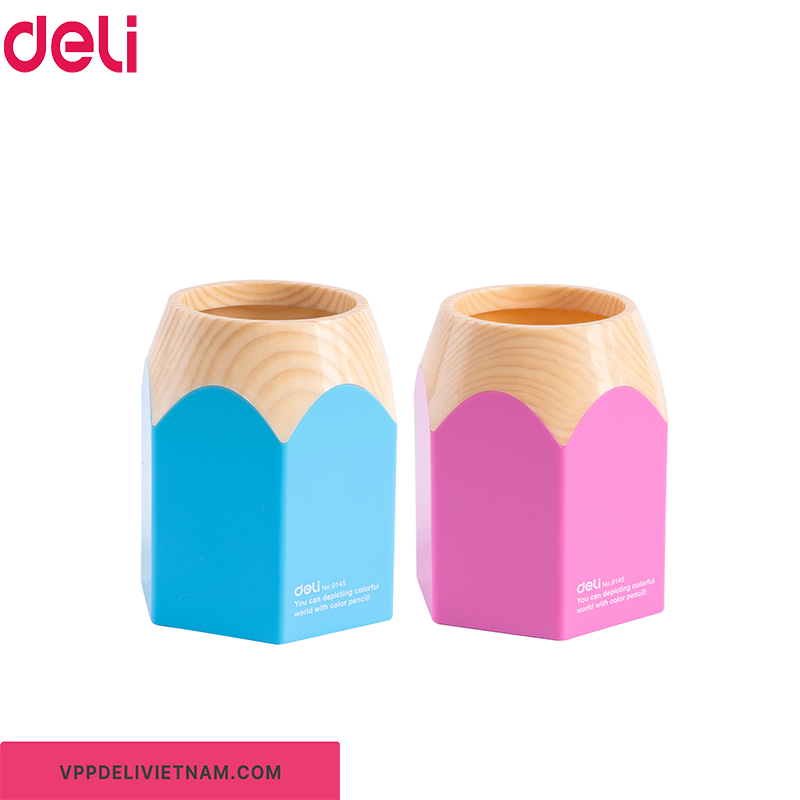Hộp cắm bút học sinh Deli E9147 – Hình bút chì ngộ nghĩnh