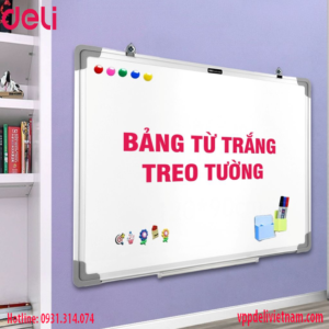 Bảng từ trắng Deli EV29-VN 800×600 mm
