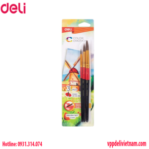 Bộ combo cọ mỹ thuật Deli EC405 – Lông ngựa