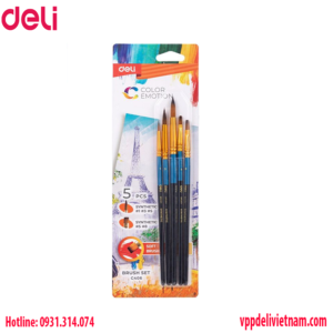 Bộ combo cọ mỹ thuật Deli EC405 – Lông nylon