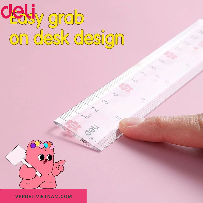Bộ thước học sinh 15cm Deli EH662 – Hộp nhựa - Ảnh 3