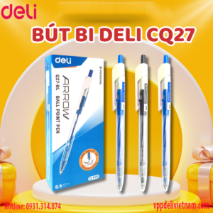 Bút bi Deli giá rẻ 0.5mm CQ27 - Arrow