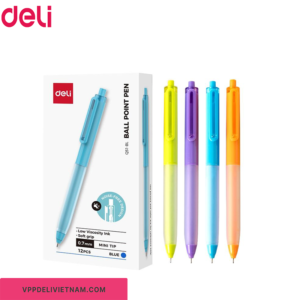 Bút bi xanh Deli EQ51 – Đầu 0.7mm