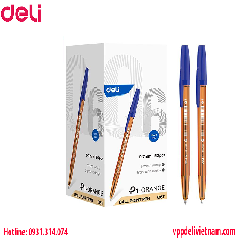 Bút bi giá rẻ Deli-EQ6T